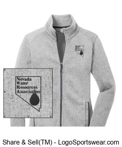Port Authority Ladies Sweater Fleece Jacket Design Zoom